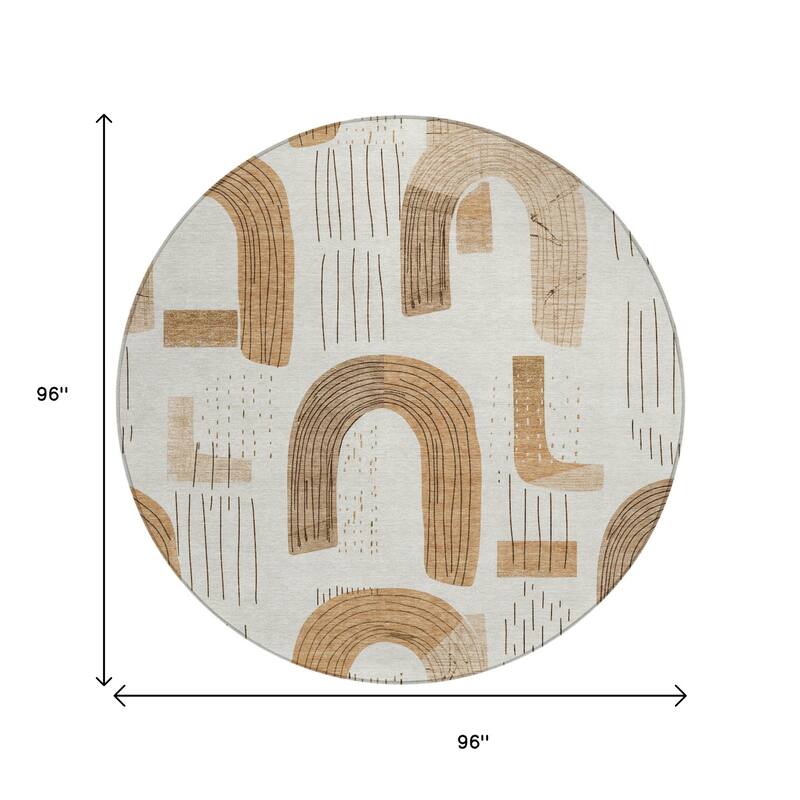 HomeRoots Geometric Transitional Rectangle Outdoor Rug