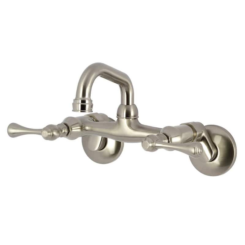 Kingston Brass KS312 Kingston 1.8 GPM Wall Mounted Bridge Bar Faucet