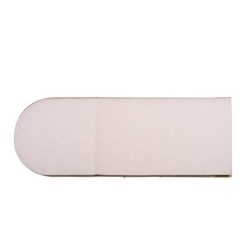 Roomfitters Outdoor Chaise Lounge Set, 2 Adjustable Rope Loungers & Teak-Look Table