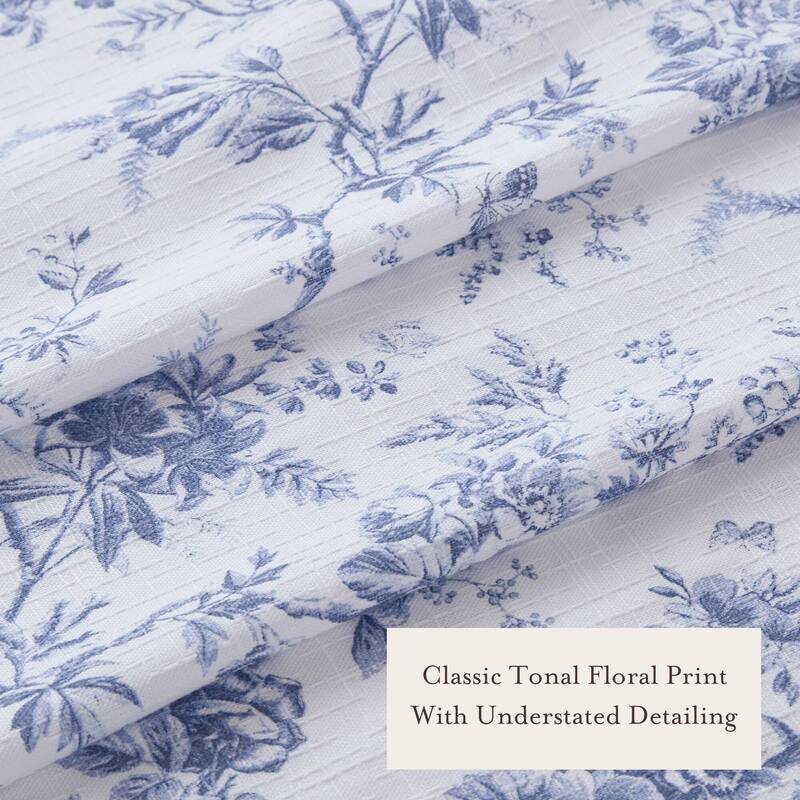 Laura Ashley Walled Garden Shower Curtain -- slub dobby 180gsm