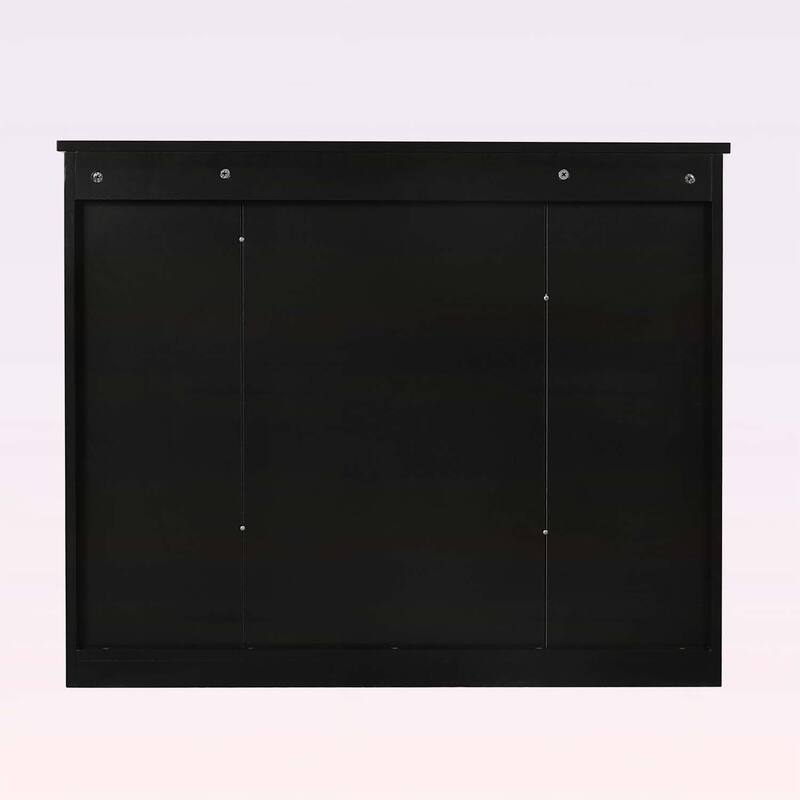 35'' x 28'' Wall Mounted Bathroom Storage Cabinet with Mirror,6 Open Shelves,Modern and Functional Medicine Cabinet