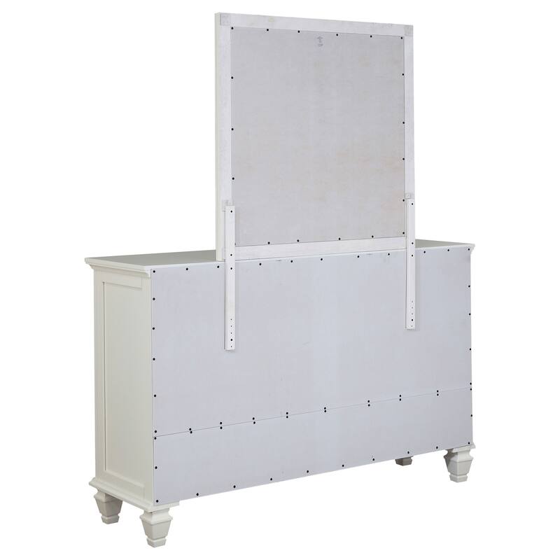 Sandy Beach Coastal Wood 11-drawer Bedroom Dresser