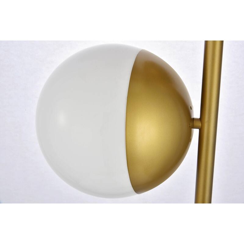 3-Light Floor Lamp with Frosted White Glass