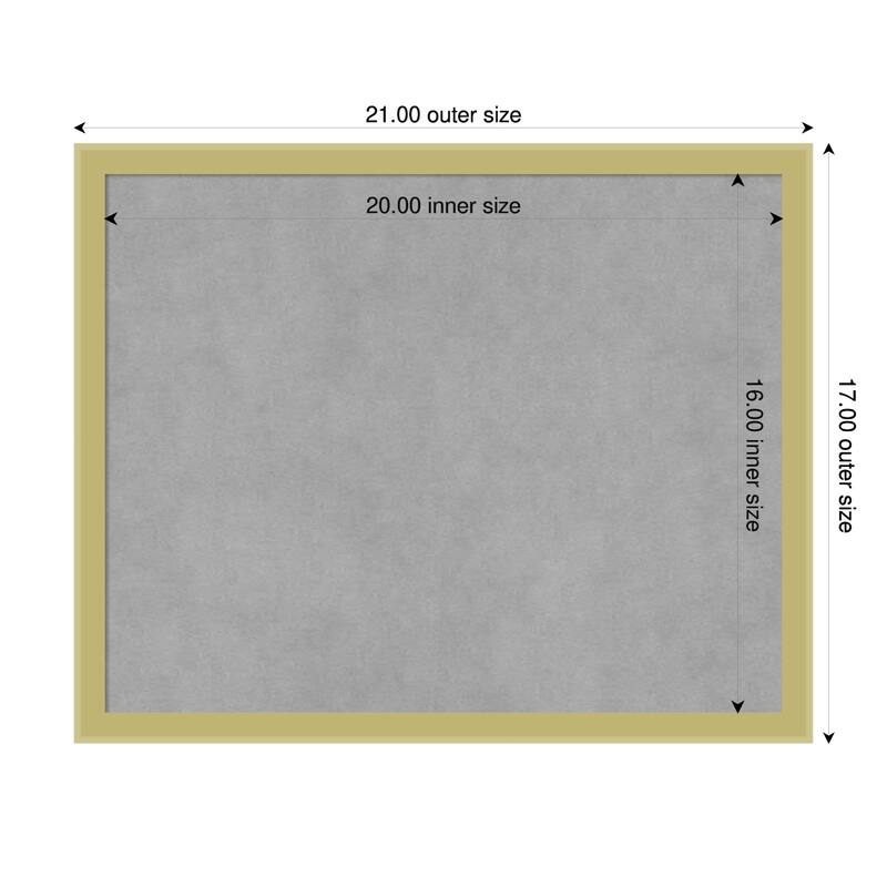 Amanti Art Incline Black Framed - 21 x 17 in - Incline Light Gold