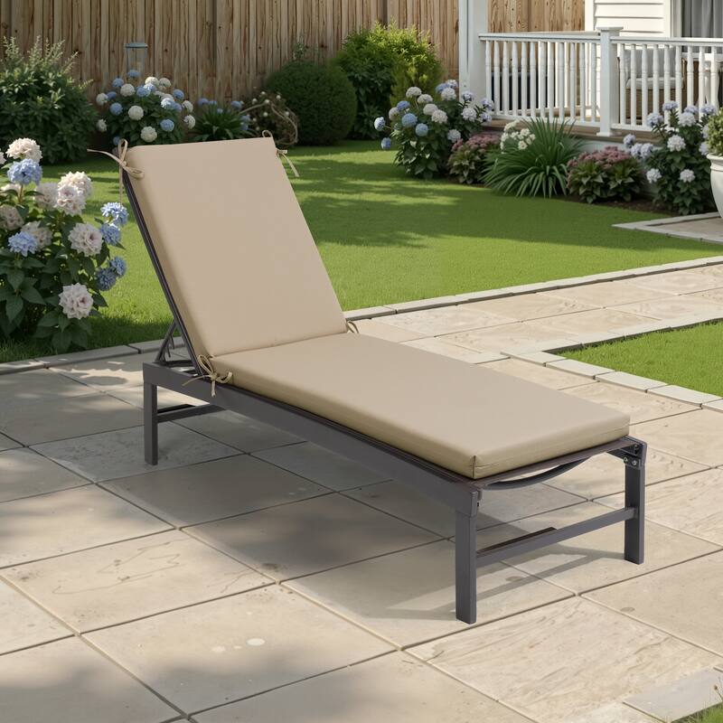 Pellebant Outdoor Patio Chaise Lounge Cushion