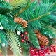 preview thumbnail 2 of 9, Woodland Berry Wreath B/O LED Lights (24", 30", 36")