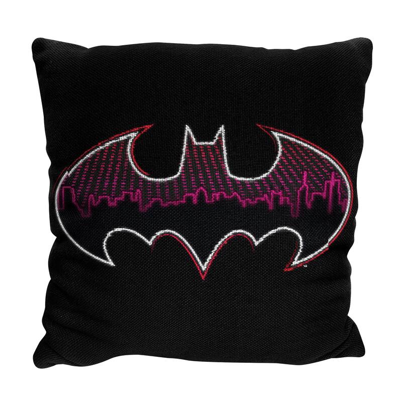 Batman Team Up Signal Jacquard Pillow