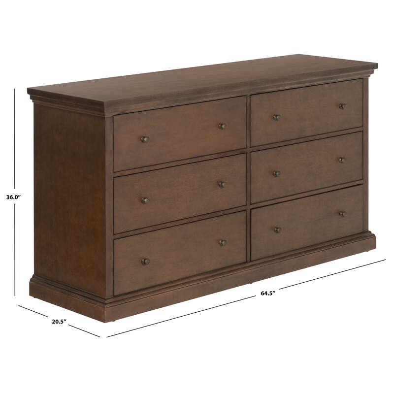 SAFAVIEH Couture Lizzy 6-Drawer Wood Dresser