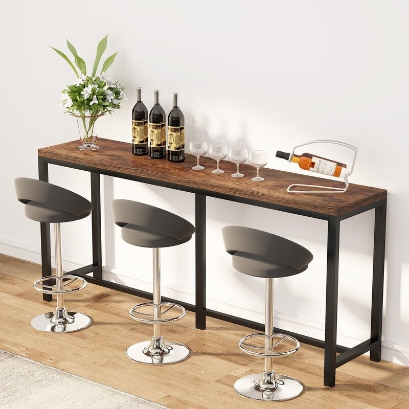 Extra Long Sofa Table 70.9 inches Console Table Behind Couch Sofa