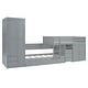 preview thumbnail 6 of 27, Wooden Versatile Twin Bunk Bed with Trundle,Cabinet,Wardrobe,Desk and Drawers