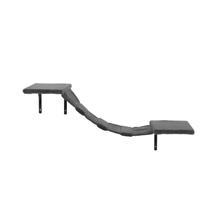 5-Piece Wall-Mounted Cat Tree with Condo, Perches, Bridge & Scratcher