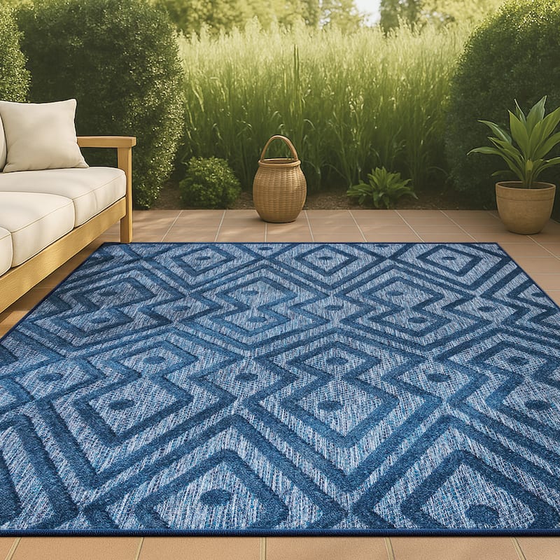 JONATHAN Y Salines Moroccan Diamond Indoor/Outdoor Area Rug