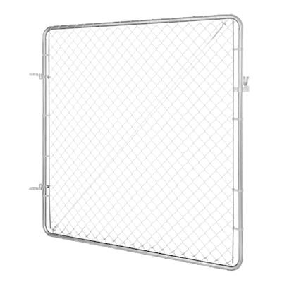 Galvanized Steel Chain Link Gate for Outdoor Yard and Garden