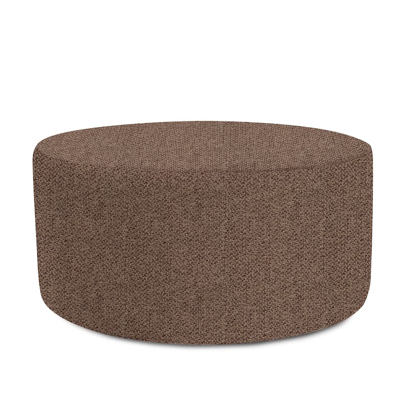 Allan Andrews Universal 36" Round Ottoman with Cover, Panama Collection - Chocolate