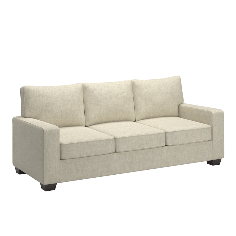 Roros Fabric Upholstered Square Arm Sofa Set by iNSPIRE Q Classic