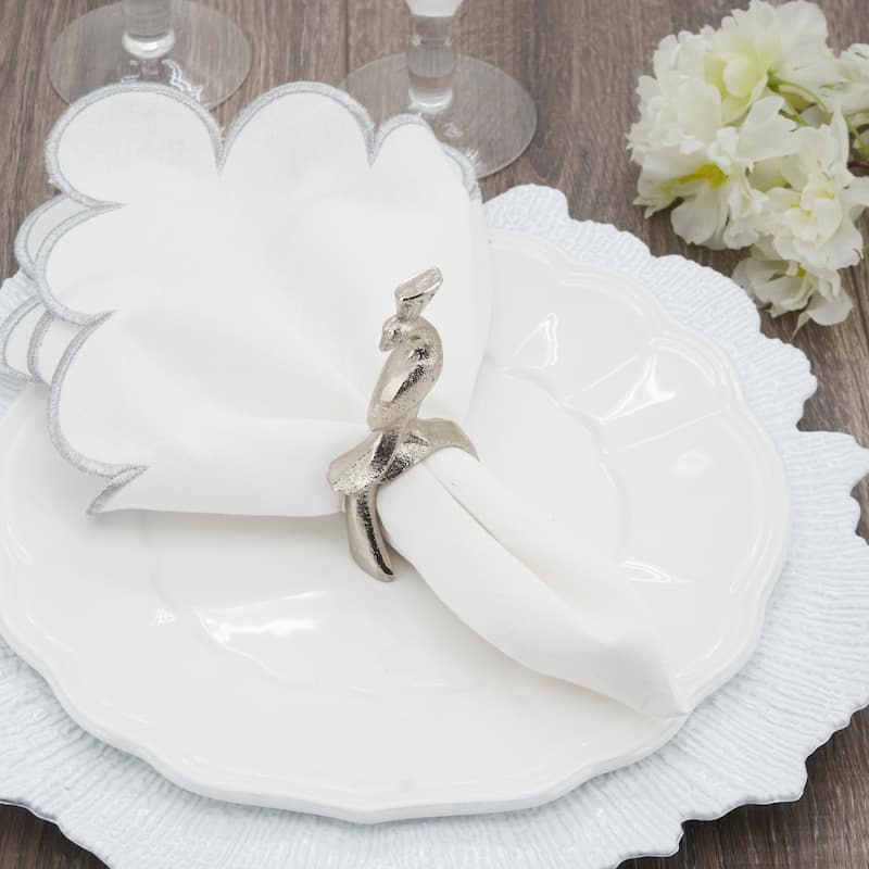 Peacock Napkin Ring (Set of 4)