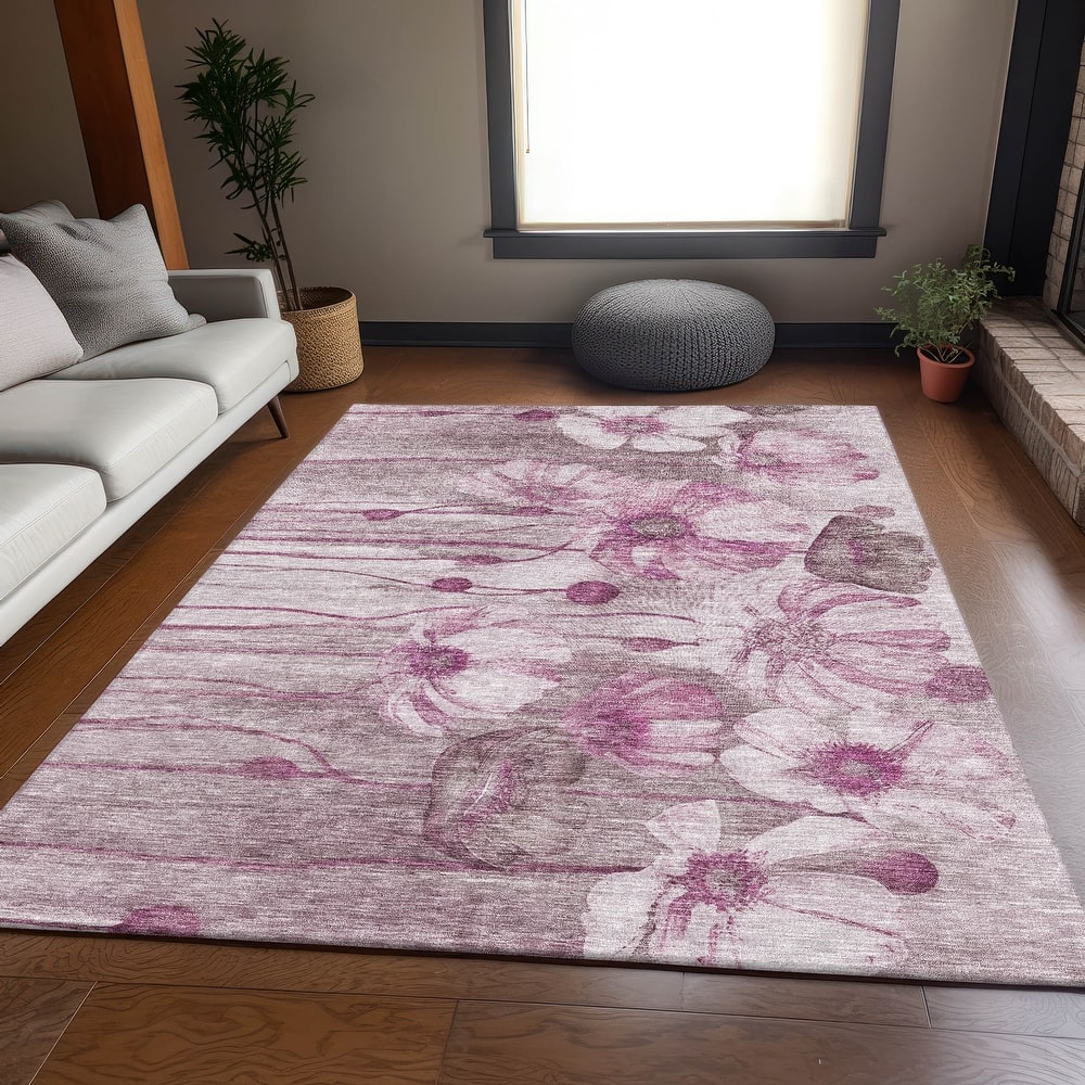 Premium Washable Super Soft Modern Floral Mayfield Rug