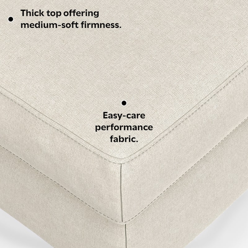 WYNDENHALL Lana Ottoman in Tightly Woven Performance Fabric
