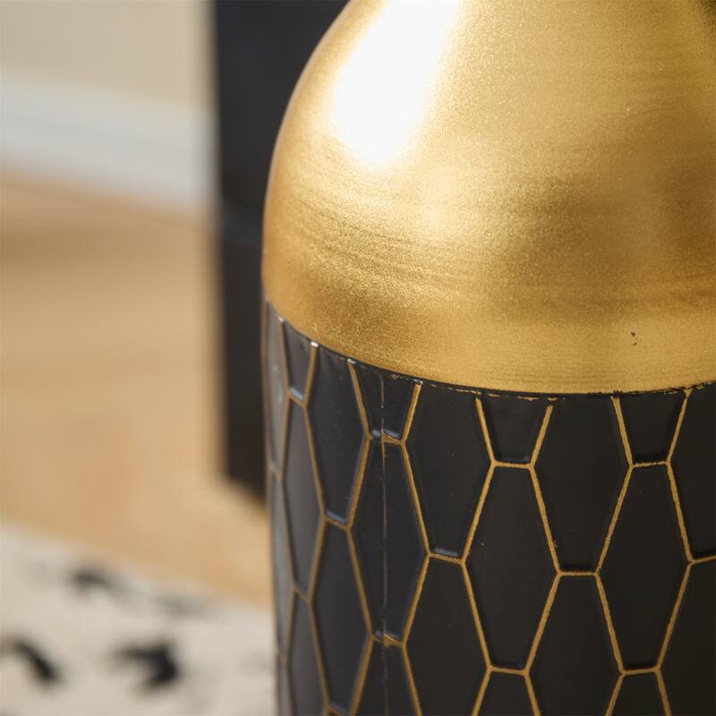Home Decorated Floor Metal Vases (Set of 3)