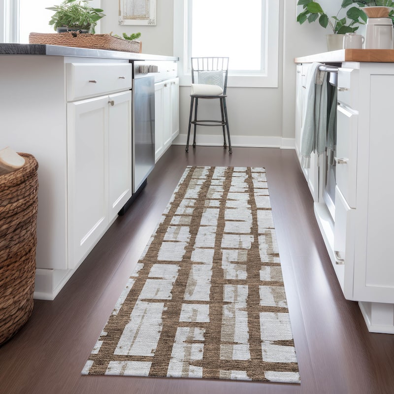Machine Washable Indoor/ Outdoor Chantille Contemporary Rug