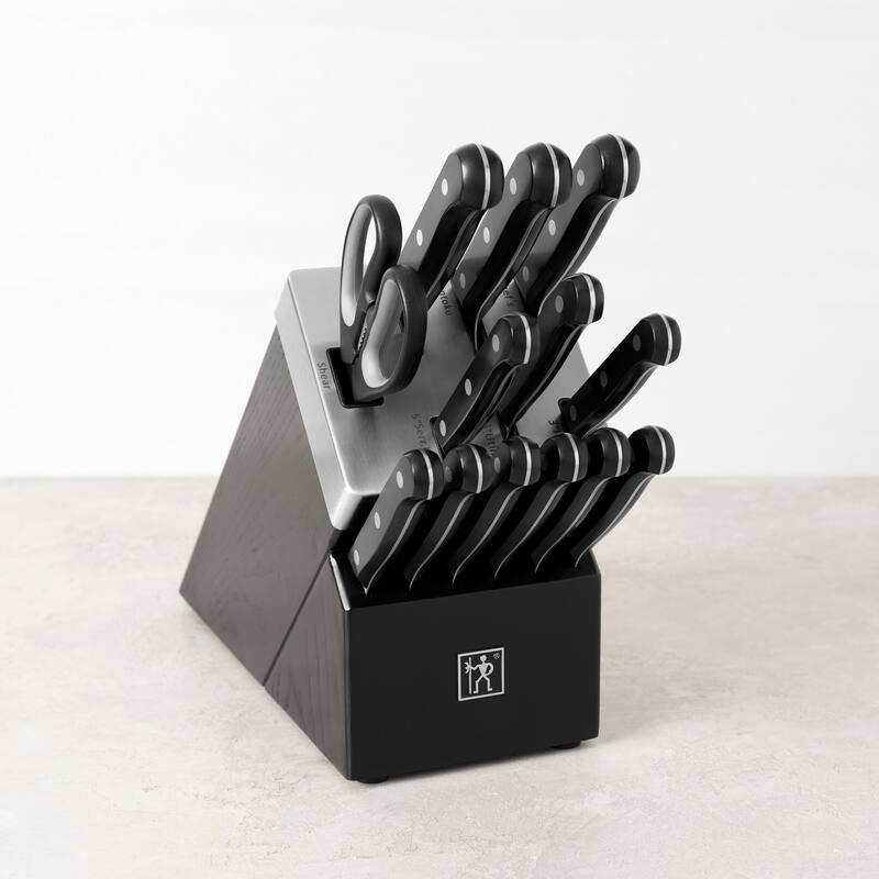 Henckels Solution 14-pc Self-Sharpening Knife Block Set - Black