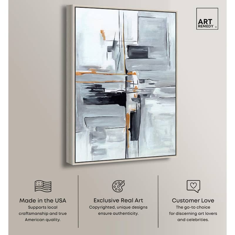 Elegant Grey Shades II Canvas by Art Remedy