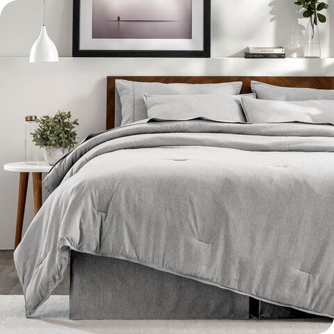 Bare Home Complete Bedding Set - Comforter & Sheet Set & Bed Skirt - Goose Down Alternative - Ultra-Soft
