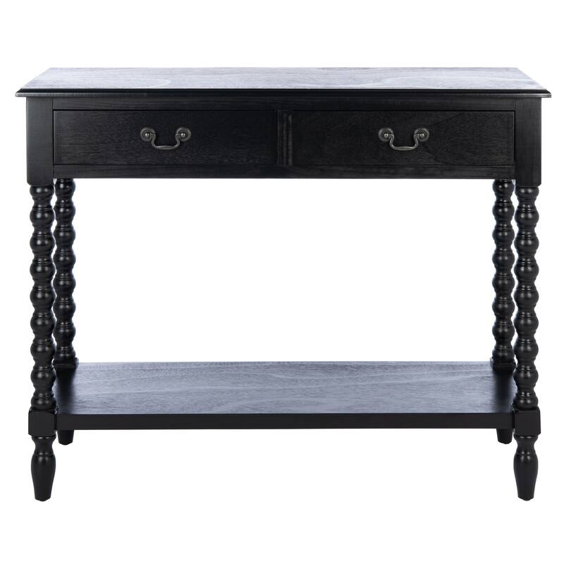 SAFAVIEH Henretta 2-Drawer Console Table - 35.5" W x 13" L x 29.5" H - 35.5" W x 13" L x 29.5" H - 36Wx13Dx30H