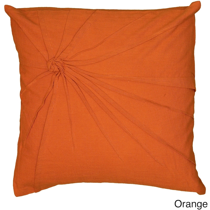 Twisted Knot Cotton Throw Pillow with Removable Cover