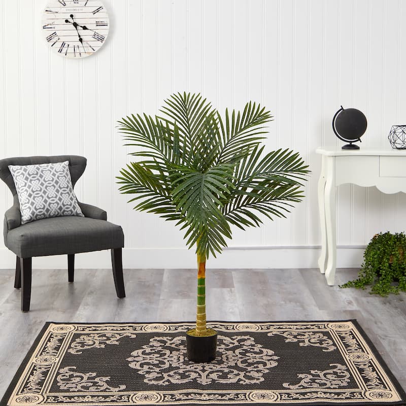 4' Golden Cane Artificial Palm Tree - 6"