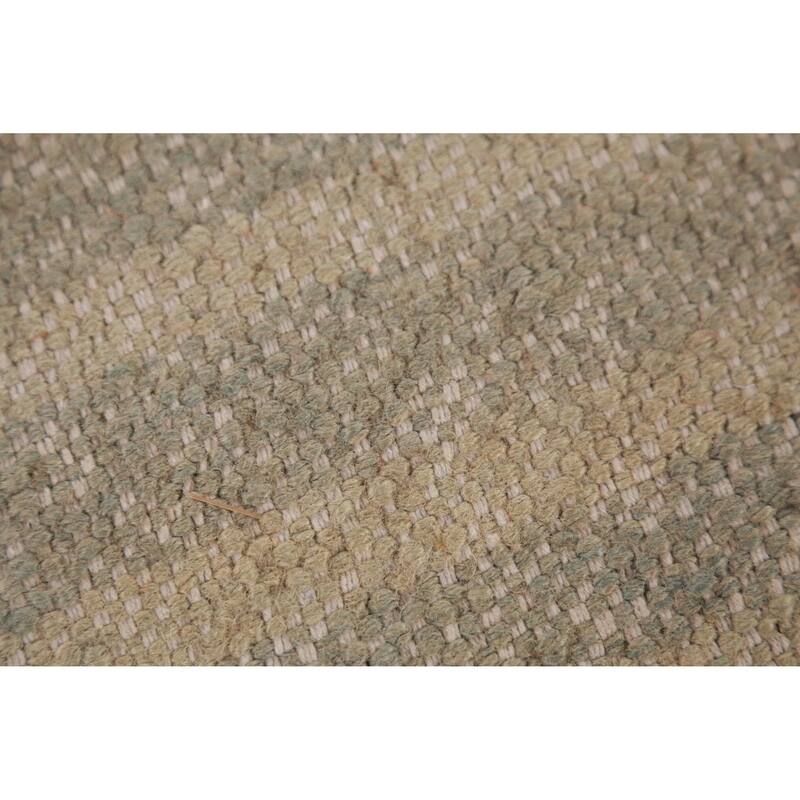 Hand Woven Oriental 100% Jute Carpet Southwestern Modern Multi-Colored Kilim Area Rug - 10' 0'' X 8' 5''