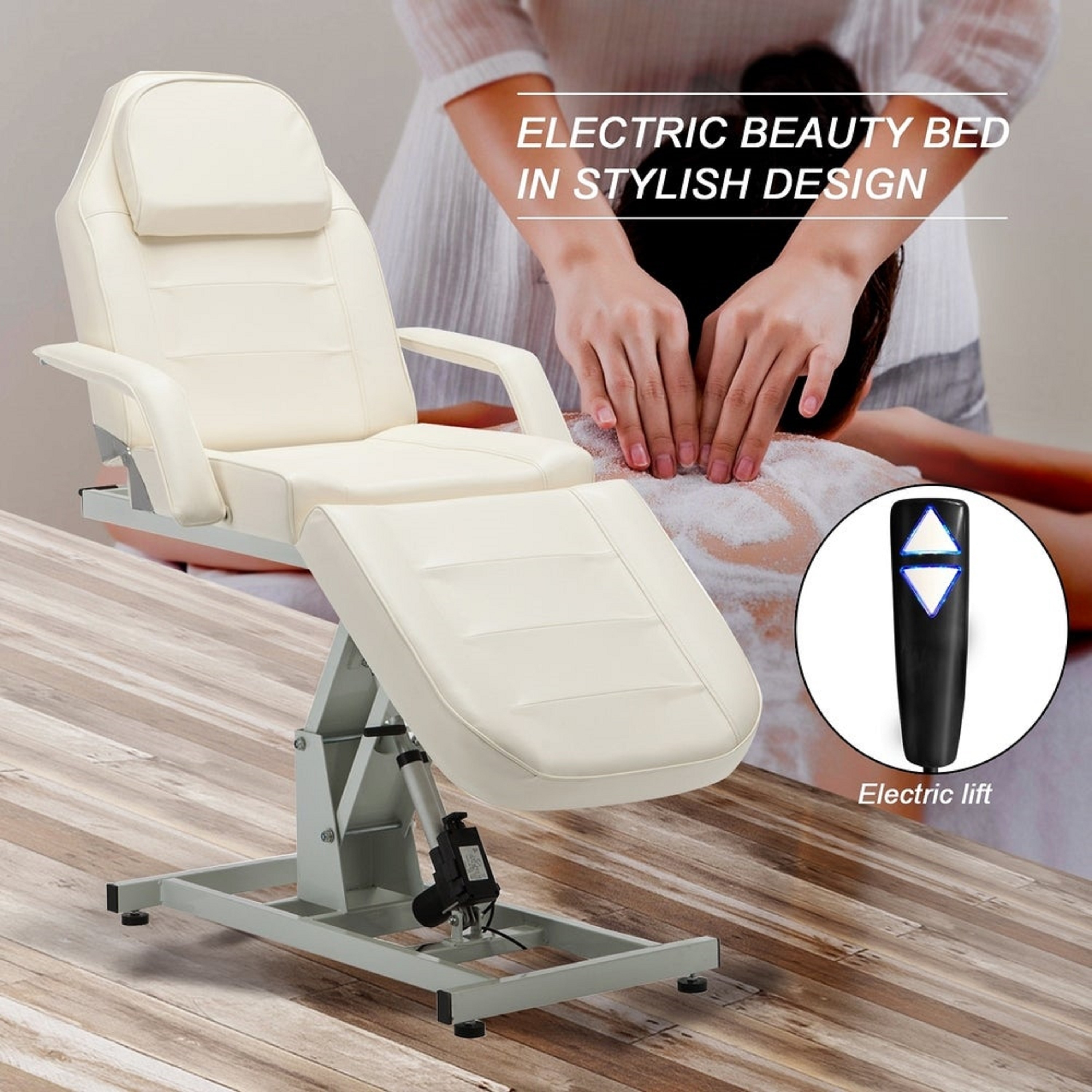 BarberPub Electric Massage Tattoo Chair Facial Adjustable