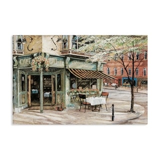 Stupell City Corner Café Canvas Wall Art Design By Ruane Manning