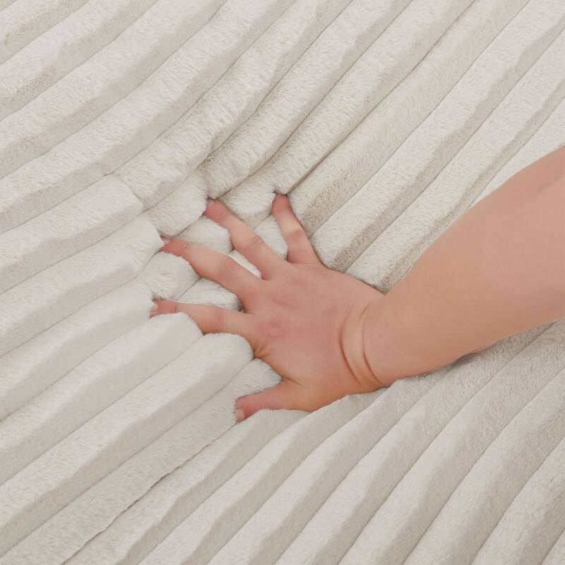 Modern Sleeper Sofa - Rectangular Couch with Square Armrests