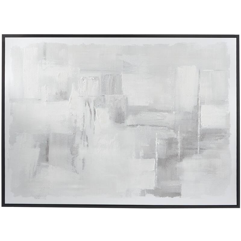 Canvas Abstract Living Room Framed Wall Art with Black Frame