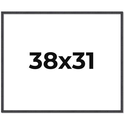 38x31 Frame Brown Solid Wood Picture Frame - Complete Modern Photo