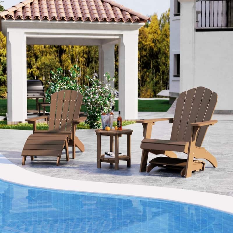 WINSOON Adirondack Ottoman,Folding Adirondack Foot Rest