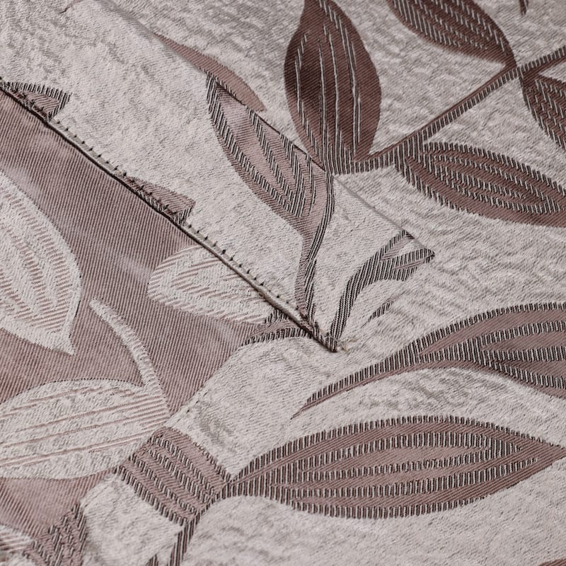 Superior Modern Bohemian Leaves Room Darkening Curtains with Grommets