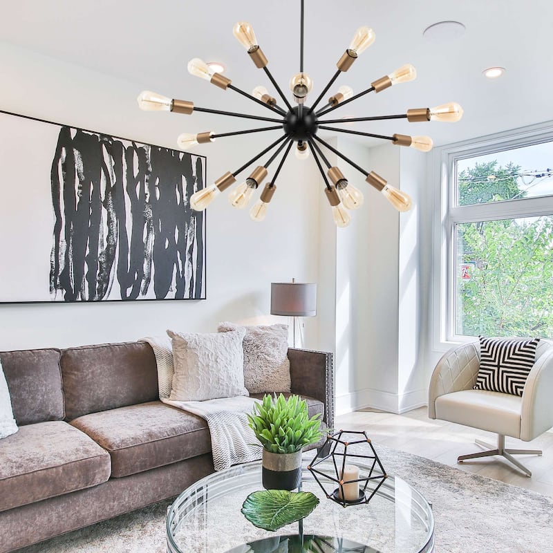 CO-Z Modern 18-Light Sputnik Chandelier Ceiling Light