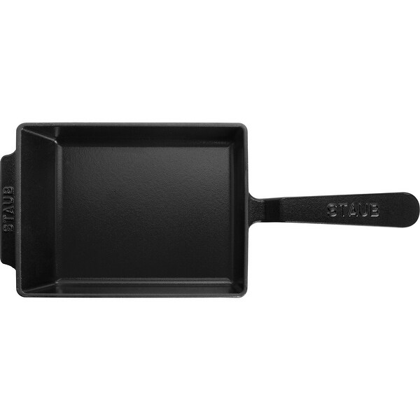 Staub Cast Iron Rectangular Egg Roll Pan - Matte Black - 1 Unit