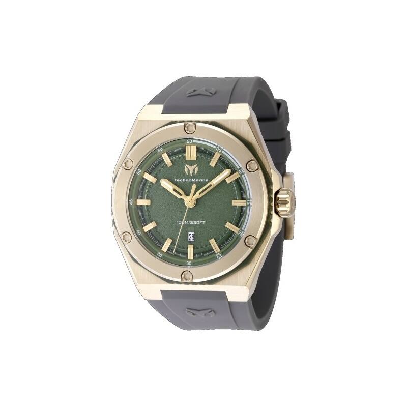 Technomarine Men's TM-416092 CORAL Quartz Olive Green Dial Watch