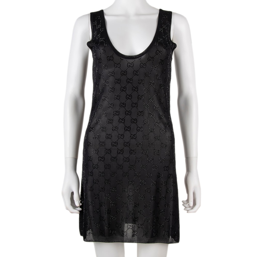 Gucci GG Crystal Embroidered Dress