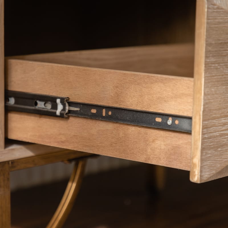 Fluted 6 Drawers Dresser, Floor Standing Clothing Organizer, Wooden Accent Table with Drawers for Bedroom, Living Room