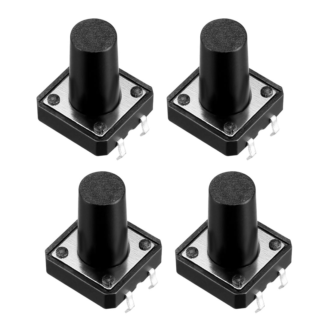 12x12x10mm 25 Pcs 4 Terminals Momentary Push Button Tact Switches