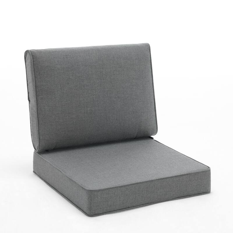 Outdoor 4.7" Thick Sunbrella Cushion Set with Back and Seat Cushions