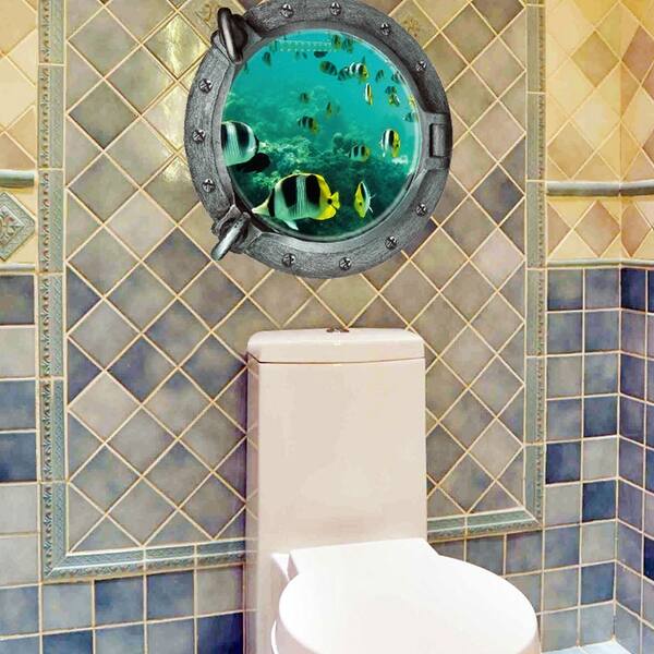 Shop Home Room Bathroom Removable Art Magic 3d Diy Decor Wall