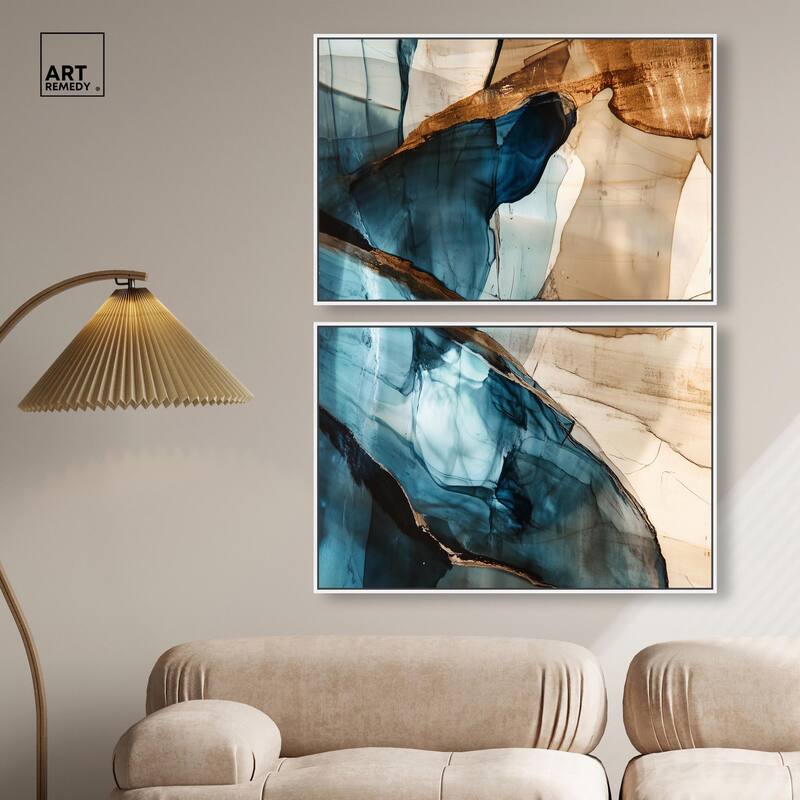 Glitch Aesthetic II Canvas Set of 2 by Art Remedy