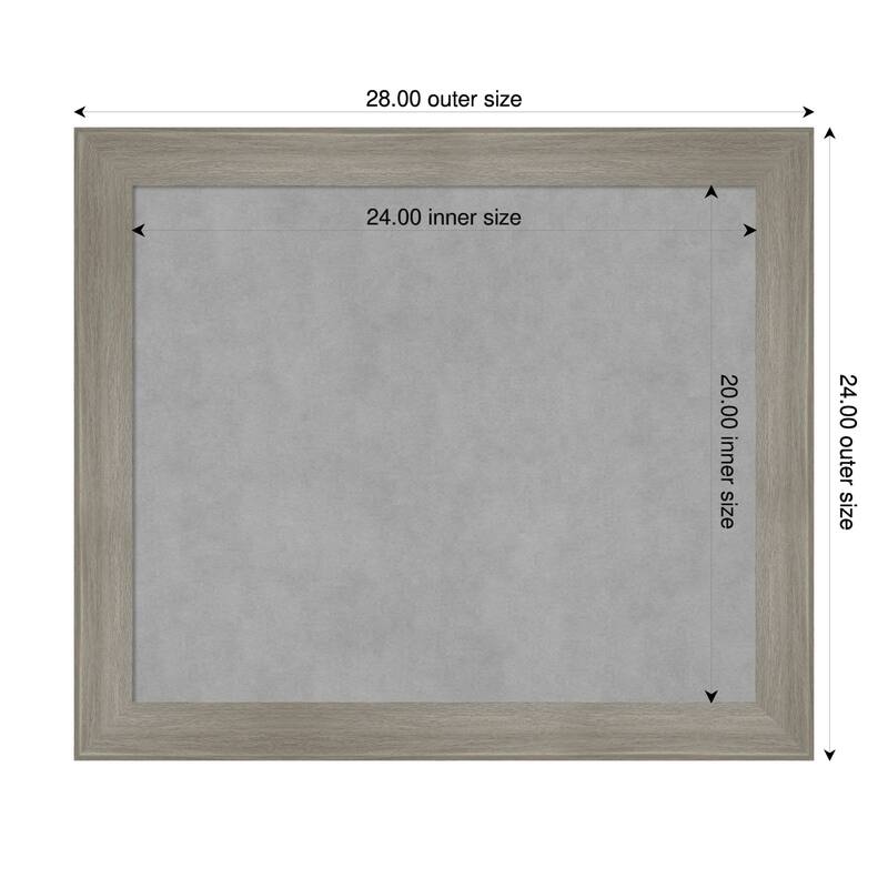 Amanti Art Grand Cherry Narrow Framed - 28 x 24 in - Grand Greywash Narrow