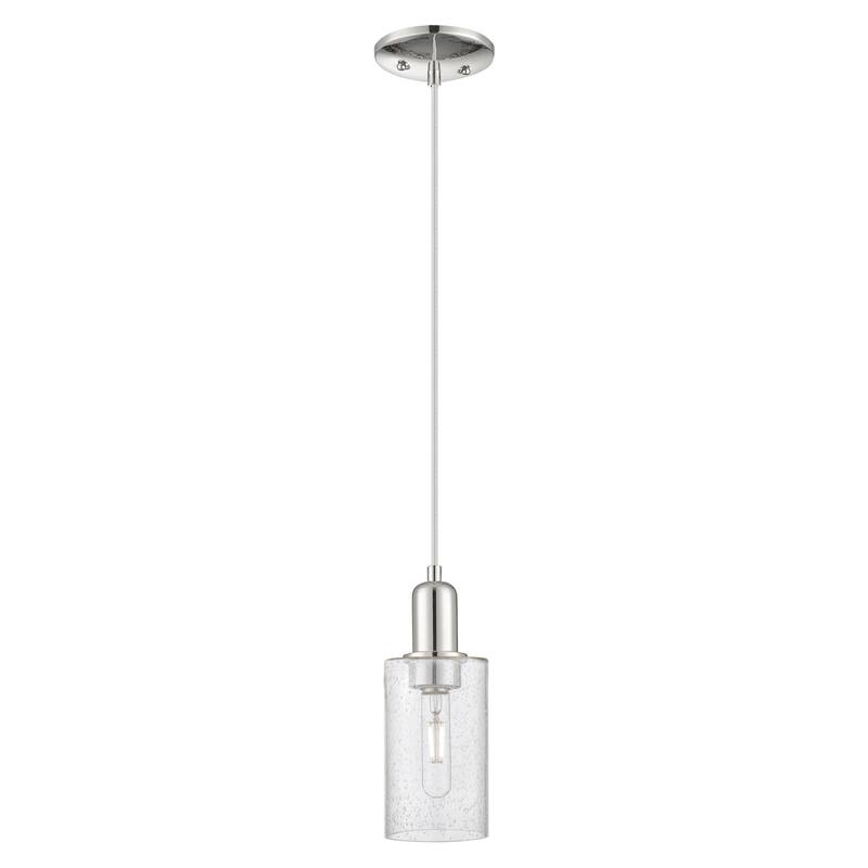 Innovations Lighting Endless Possibilities Arcadia - Clymer - 1 Light 4" Cord Hung Mini Pendant - Polished Nickel/Seedy