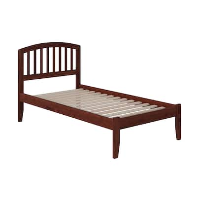 Platform Bed - Sleek Bowed Design & Sturdy Slats for Bedroom